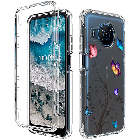 Funda Silicona Carcasa Ultrafina Transparente Goma Frontal y Trasera 360 Grados HX2 para Nokia X100 5G Multicolor