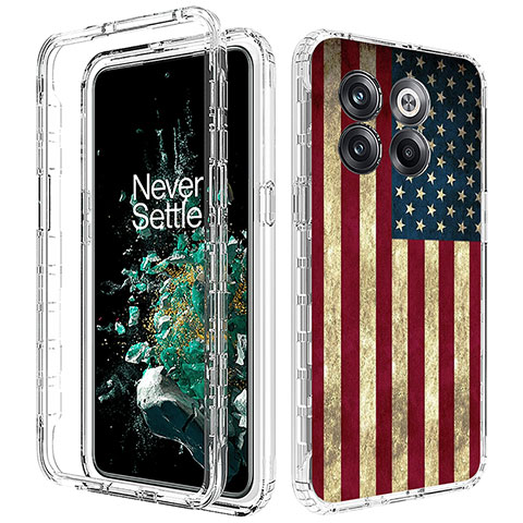 Funda Silicona Carcasa Ultrafina Transparente Goma Frontal y Trasera 360 Grados JX1 para OnePlus Ace Pro 5G Multicolor