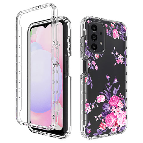 Funda Silicona Carcasa Ultrafina Transparente Goma Frontal y Trasera 360 Grados JX1 para Samsung Galaxy A13 4G Rosa