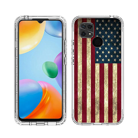 Funda Silicona Carcasa Ultrafina Transparente Goma Frontal y Trasera 360 Grados JX1 para Xiaomi Redmi 10 India Multicolor