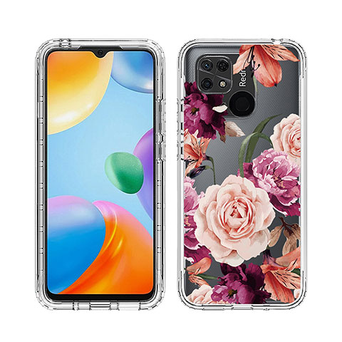 Funda Silicona Carcasa Ultrafina Transparente Goma Frontal y Trasera 360 Grados JX1 para Xiaomi Redmi 10 India Vistoso