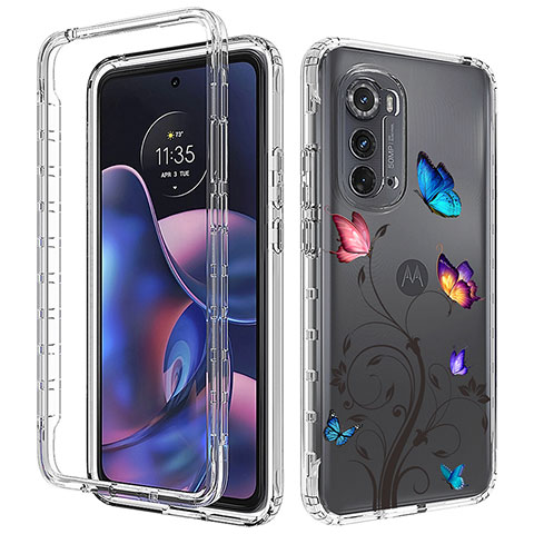 Funda Silicona Carcasa Ultrafina Transparente Goma Frontal y Trasera 360 Grados para Motorola Moto Edge (2022) 5G Vistoso