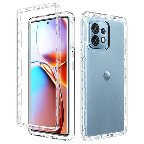 Funda Silicona Carcasa Ultrafina Transparente Goma Frontal y Trasera 360 Grados para Motorola Moto Edge 40 Pro 5G Claro