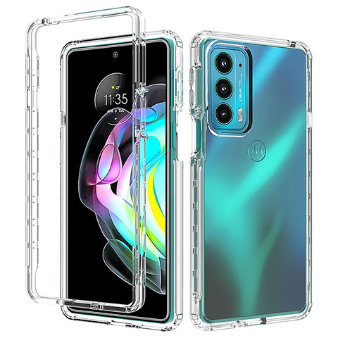 Funda Silicona Carcasa Ultrafina Transparente Goma Frontal y Trasera 360 Grados para Motorola Moto Edge Lite 5G Claro