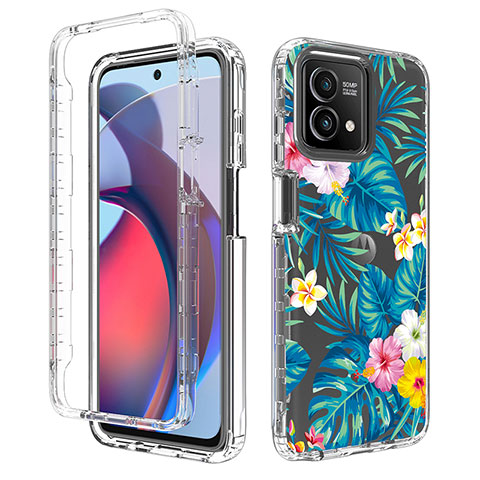 Funda Silicona Carcasa Ultrafina Transparente Goma Frontal y Trasera 360 Grados para Motorola Moto G Stylus (2023) 5G Cian