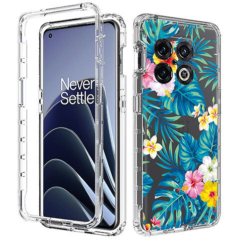 Funda Silicona Carcasa Ultrafina Transparente Goma Frontal y Trasera 360 Grados para OnePlus 10 Pro 5G Azul Cielo