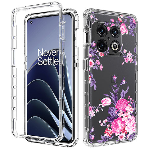 Funda Silicona Carcasa Ultrafina Transparente Goma Frontal y Trasera 360 Grados para OnePlus 10 Pro 5G Rosa