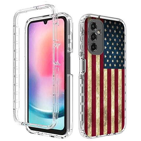 Funda Silicona Carcasa Ultrafina Transparente Goma Frontal y Trasera 360 Grados para Samsung Galaxy A25 5G Multicolor