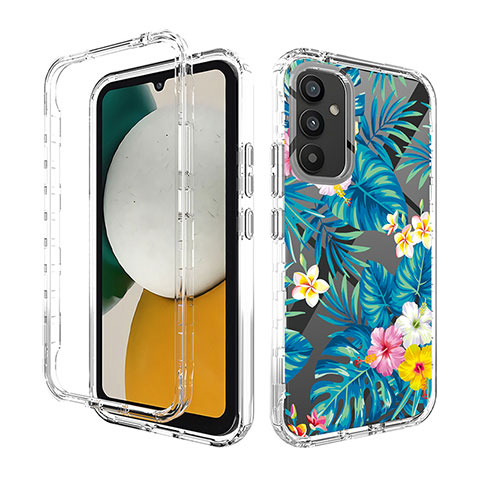 Funda Silicona Carcasa Ultrafina Transparente Goma Frontal y Trasera 360 Grados para Samsung Galaxy A34 5G Azul Cielo