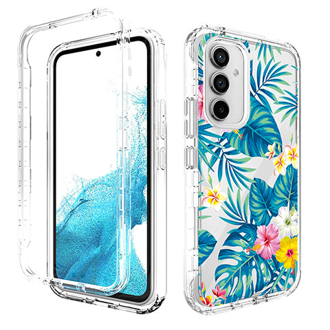 Funda Silicona Carcasa Ultrafina Transparente Goma Frontal y Trasera 360 Grados para Samsung Galaxy A54 5G Azul Cielo