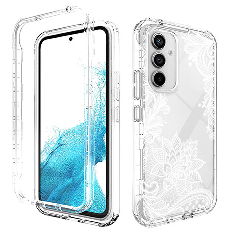 Funda Silicona Carcasa Ultrafina Transparente Goma Frontal y Trasera 360 Grados para Samsung Galaxy A54 5G Blanco