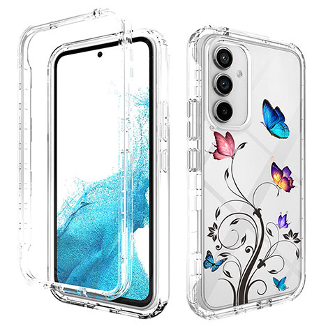 Funda Silicona Carcasa Ultrafina Transparente Goma Frontal y Trasera 360 Grados para Samsung Galaxy Quantum4 5G Gris Oscuro