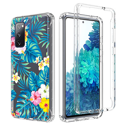 Funda Silicona Carcasa Ultrafina Transparente Goma Frontal y Trasera 360 Grados para Samsung Galaxy S20 FE (2022) 5G Azul Cielo