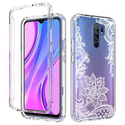 Funda Silicona Carcasa Ultrafina Transparente Goma Frontal y Trasera 360 Grados para Xiaomi Poco M2 Blanco