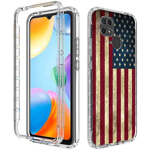 Funda Silicona Carcasa Ultrafina Transparente Goma Frontal y Trasera 360 Grados para Xiaomi Redmi 10 Power Multicolor