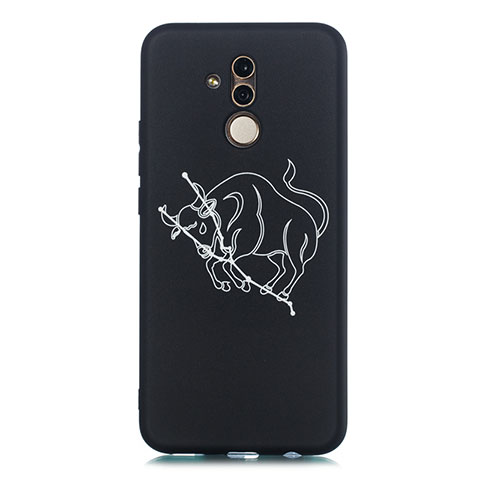 Funda Silicona Gel Goma Constelacion Carcasa S10 para Huawei Mate 20 Lite Negro