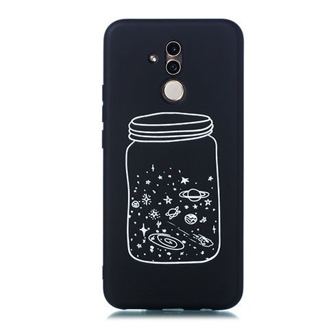 Funda Silicona Gel Goma Estrellado Carcasa para Huawei Mate 20 Lite Blanco