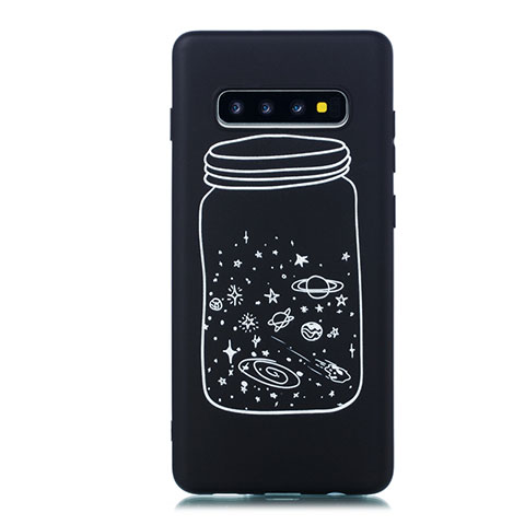 Funda Silicona Gel Goma Estrellado Carcasa para Samsung Galaxy S10 5G Blanco