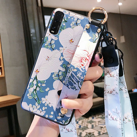 Funda Silicona Gel Goma Flores Carcasa K01 para Oppo Find X2 Multicolor