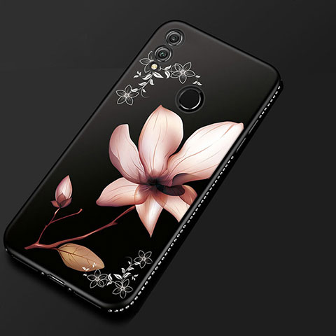 Funda Silicona Gel Goma Flores Carcasa para Huawei Honor V10 Lite Rosa