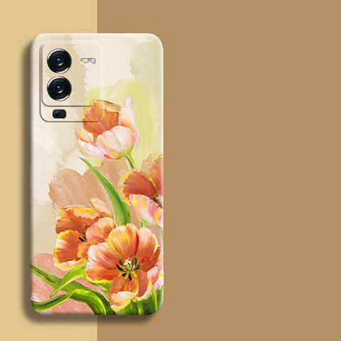 Funda Silicona Gel Goma Flores Carcasa para Vivo V25 Pro 5G Vistoso