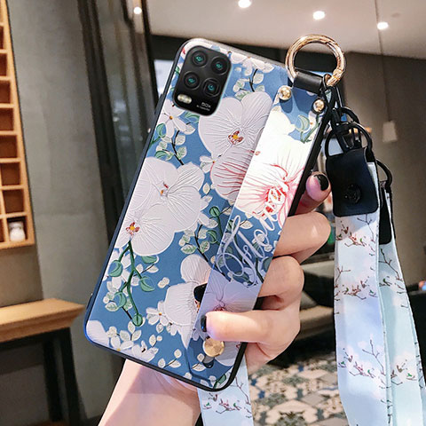 Funda Silicona Gel Goma Flores Carcasa para Xiaomi Mi 10 Lite Multicolor