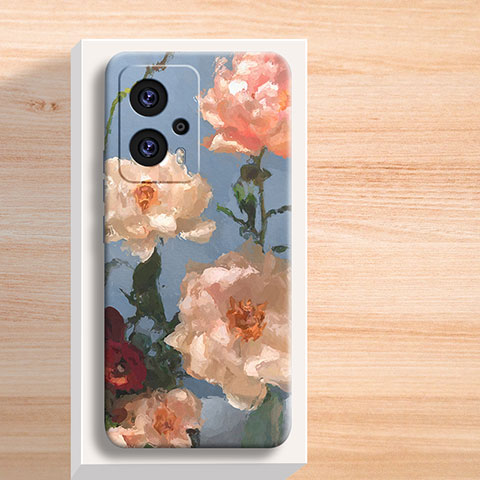 Funda Silicona Gel Goma Flores Carcasa para Xiaomi Redmi Note 12T Pro 5G Multicolor