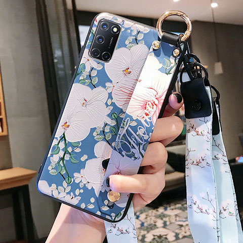 Funda Silicona Gel Goma Flores Carcasa S02 para Oppo A72 Multicolor