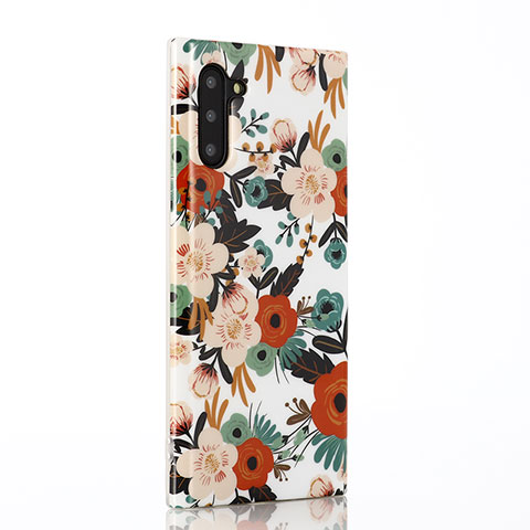 Funda Silicona Gel Goma Flores Carcasa S03 para Samsung Galaxy Note 10 5G Multicolor