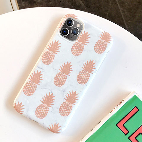 Funda Silicona Gel Goma Fruta Carcasa para Apple iPhone 11 Pro Blanco