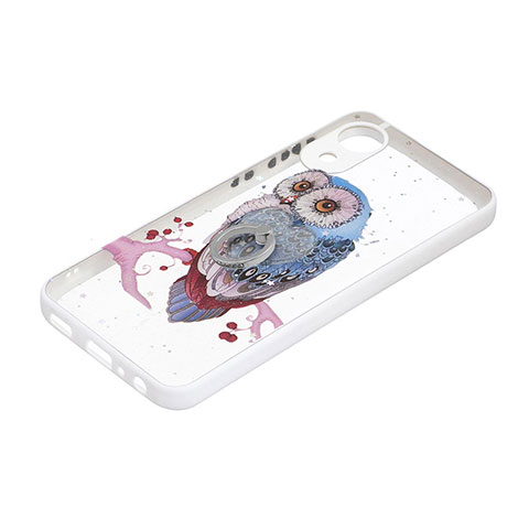 Funda Silicona Gel Goma Patron de Moda Carcasa con Anillo de dedo Soporte Y01X para Samsung Galaxy A03 Core Multicolor