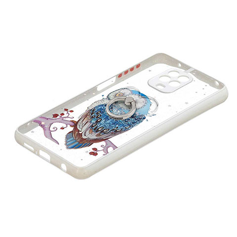 Funda Silicona Gel Goma Patron de Moda Carcasa con Anillo de dedo Soporte Y01X para Xiaomi Poco M2 Pro Multicolor