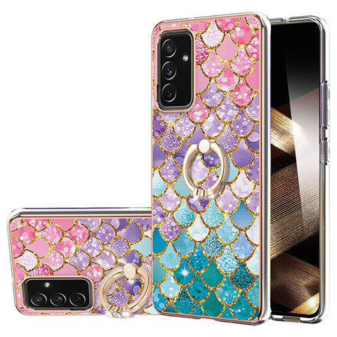 Funda Silicona Gel Goma Patron de Moda Carcasa con Anillo de dedo Soporte Y03B para Samsung Galaxy A15 4G Vistoso