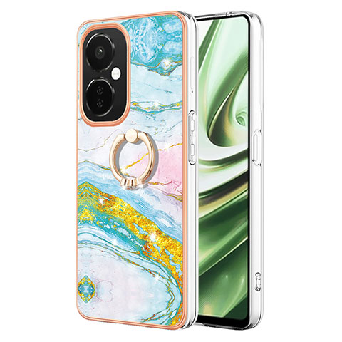 Funda Silicona Gel Goma Patron de Moda Carcasa con Anillo de dedo Soporte Y05B para OnePlus Nord CE 3 5G Vistoso