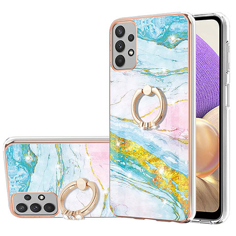 Funda Silicona Gel Goma Patron de Moda Carcasa con Anillo de dedo Soporte Y05B para Samsung Galaxy A13 4G Vistoso