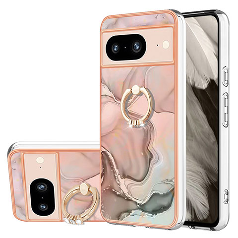 Funda Silicona Gel Goma Patron de Moda Carcasa con Anillo de dedo Soporte YB1 para Google Pixel 8 5G Multicolor