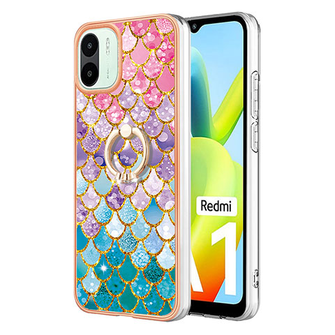 Funda Silicona Gel Goma Patron de Moda Carcasa con Anillo de dedo Soporte YB3 para Xiaomi Redmi A2 Vistoso