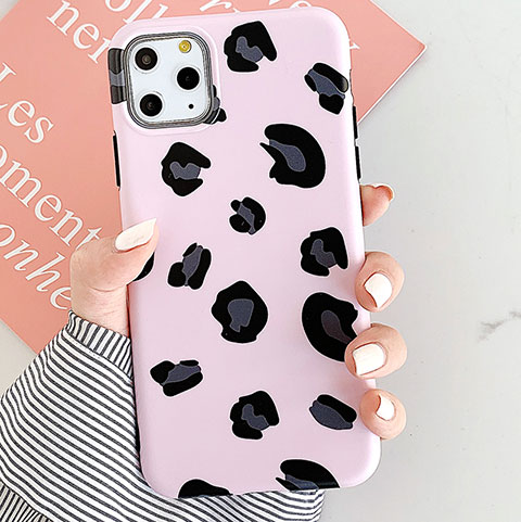 Funda Silicona Gel Goma Patron de Moda Carcasa para Apple iPhone 11 Pro Max Oro Rosa