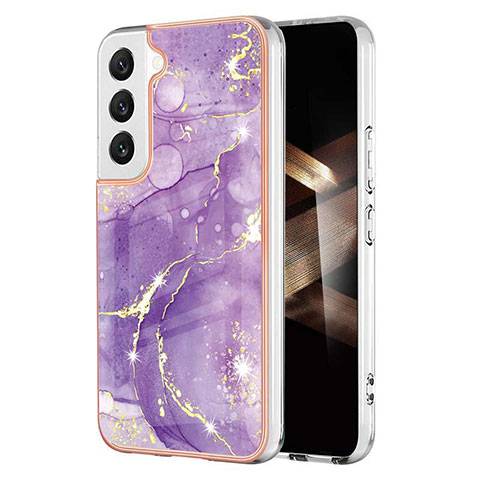 Funda Silicona Gel Goma Patron de Moda Carcasa para Samsung Galaxy S25 Plus 5G Morado