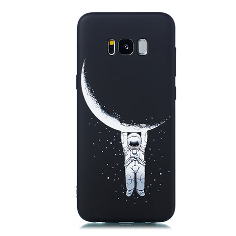 Funda Silicona Gel Goma Patron de Moda Carcasa para Samsung Galaxy S8 Plus Negro