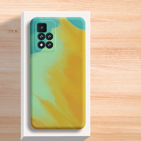 Funda Silicona Gel Goma Patron de Moda Carcasa para Xiaomi Mi 11i 5G (2022) Amarillo