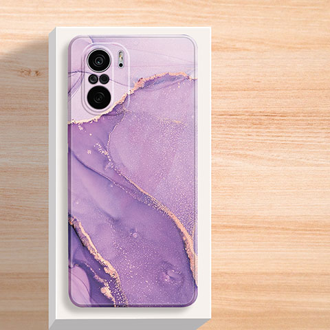 Funda Silicona Gel Goma Patron de Moda Carcasa para Xiaomi Mi 11i 5G Morado