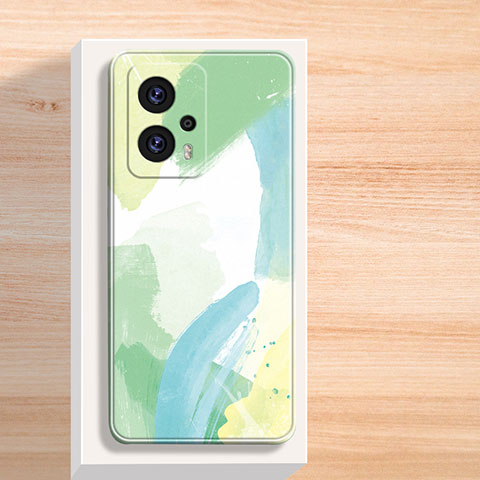 Funda Silicona Gel Goma Patron de Moda Carcasa para Xiaomi Poco X4 GT 5G Verde