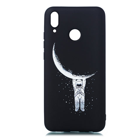 Funda Silicona Gel Goma Patron de Moda Carcasa S05 para Huawei Enjoy 9 Plus Negro