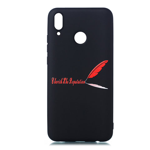 Funda Silicona Gel Goma Patron de Moda Carcasa S06 para Huawei Enjoy 9 Plus Rojo