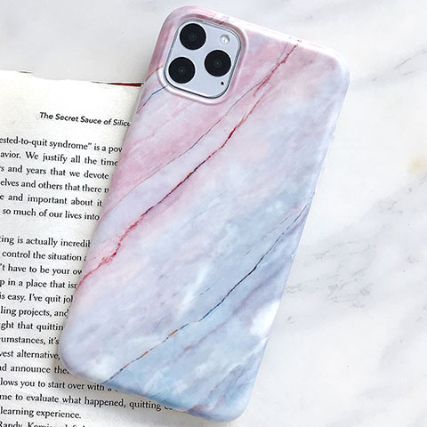 Funda Silicona Gel Goma Patron de Moda Carcasa S10 para Apple iPhone 11 Pro Cian