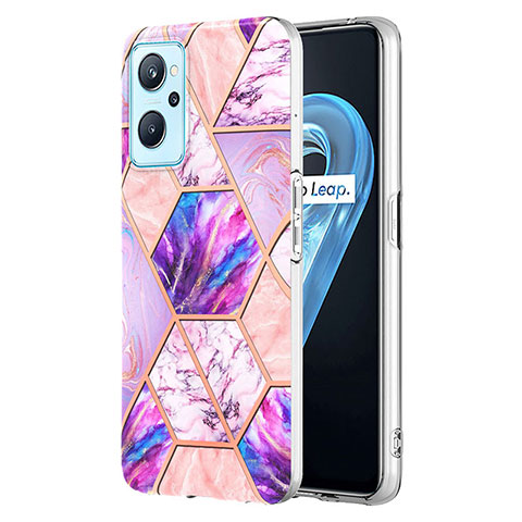 Funda Silicona Gel Goma Patron de Moda Carcasa Y01B para Oppo A96 4G Purpura Claro