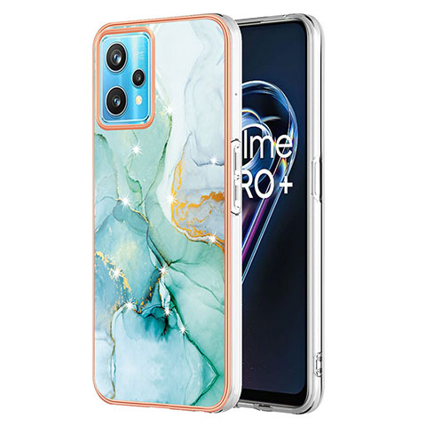 Funda Silicona Gel Goma Patron de Moda Carcasa Y01B para Realme 9 Pro+ Plus 5G Verde