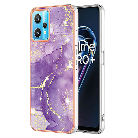 Funda Silicona Gel Goma Patron de Moda Carcasa Y01B para Realme Narzo 50 Pro 5G Morado