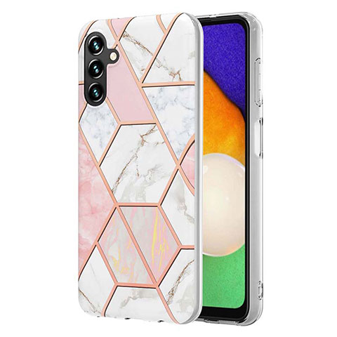 Funda Silicona Gel Goma Patron de Moda Carcasa Y01B para Samsung Galaxy A04s Rosa